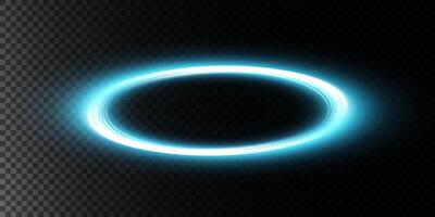 A Beautiful Glowing Blue Halo Effect Displayed on a Dark Background for an Impressive Visual Experience vector