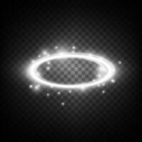 A Glowing and Radiant Golden Magic Circle adorned with Stunning Sparkling Effects and Visual Enhancements vector