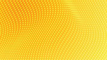 abstract yellow wavy dots pattern background vector