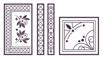 Retro Frame Design Collection vector