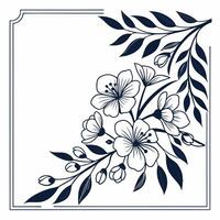 Faint flower shapes create a subtle background texture. vector