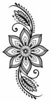 Harmonious mandala blooms with peaceful, floral geometry. vector