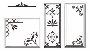 Luxury Gold Frame Assortment vector