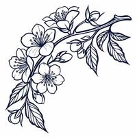 Colorful flowers blend into a stunning background display. vector