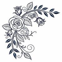 A field of flowers covers the background entirely. vector
