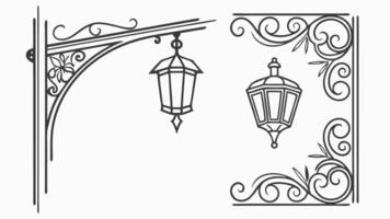 Curved Frame Collection vector