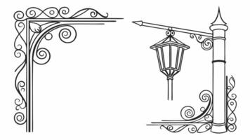 Premium Design Frame Set vector