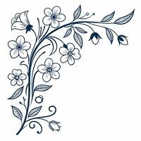The floral background sways with seasonal inspiration. vector