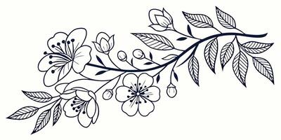 A fragrant garden blooms quietly in the background. vector