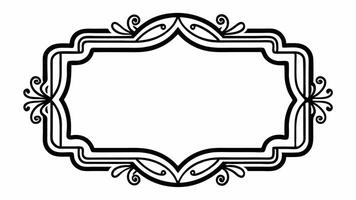 Design of A black and white drawing vector