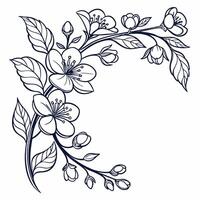 Delicate blooms form a soft, textural background field. vector