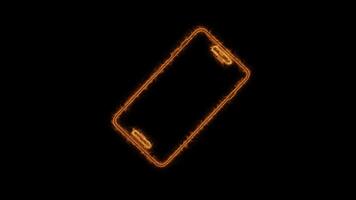 animación de Por favor girar tu teléfono a paisaje 90 rotación. teléfono rotación animación para móvil dispositivo. giro usted teléfono inteligente girar dispositivo pantalla. 4k video