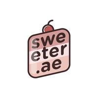 Cake sweat cake logo design template vector