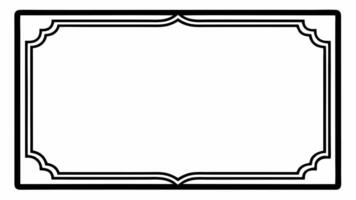 Design of drawing of a frame vector