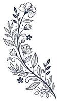 Nature-inspired flowers bring elegance to the background. vector