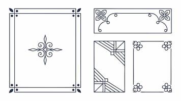 Royal Style Frame Set vector