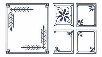 Abstract Frame Art Pack vector
