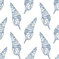 Decorative pattern featuring hand-drawn seashells on a light background for coastal design vector