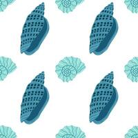 Colorful seashell patterns in a coastal design suitable for various decor styles vector