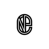 EN NE Unique Lettermark Logo Crafted for Distinctive Identity vector