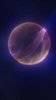 Mysterious glowing orb with soft translucent texture floating in a deep cosmic space background video