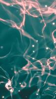 Warm golden flowing abstract fabric texture with glowing light streaks and soft hexagonal bokeh, elegant energy background video