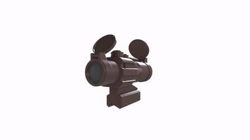 Practical scope isolated on white background video