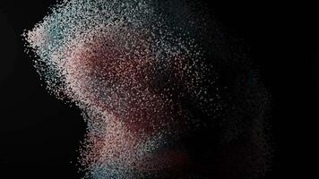 Ethereal Particles Swirling in a Mysterious Minimalist Style video