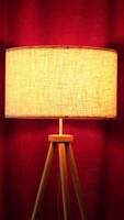 Switching on warm light in floor lamp video