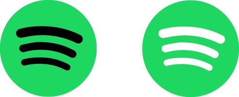 Two green and white oval shaped objects with the same design vector
