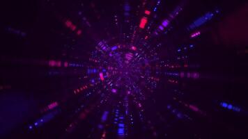 brilhante cintilante néon colori discoteca luzes fundo com brilhando ondulando luz feixes efeito. adequado Como uma festa ou música fundo. dinâmico cheio hd e looping animação. video