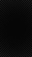 Geometric black and white abstract centered circle pattern background - seamless loop video