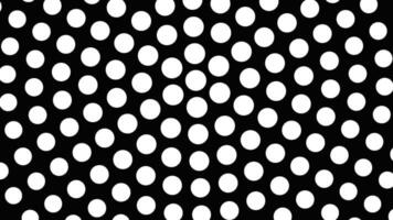 Abstract black and white pattern background design - seamless loop animation video
