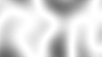 Abstract halftone background with black dots on white. Retro comic book style texture, dotted pattern, gradient effect. Ideal for pop art, vintage design, banners and modern graphics. 4k 60fps graphic video