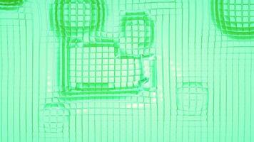 Abstract Green Background Shapes Digital Rendering video