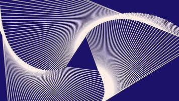 Elegant abstract background with flowing wave lines in white and blue tones, suitable for digital presentations or futuristic designs video