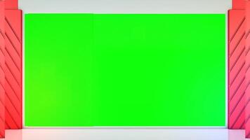 Big Display Green Screen Slideshow Template for Chroma Key Use video