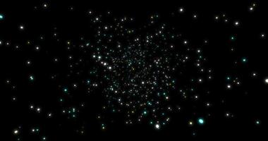 A flight through the universe. Towards the stars. Abstract animation. video
