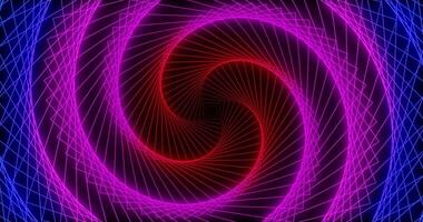 A tunnel of spiraling colored lines. Abstract animation.1 video
