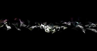 Plexus. Movable interlaces of dots, lines and triangular faces. Looping seamless animation.1 video