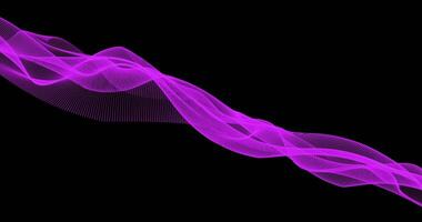 Fluttering colored flap on a black background. Abstract animation. video