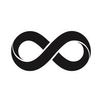 Infinity Symbol Icon for Limitless Eternal and Endless Concepts vector