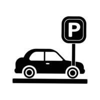 Parking Car Icon for Urban Transport and Navigation Maps vector