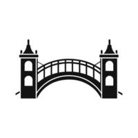 Bridge Icon for Architecture Travel and Structural Design vector