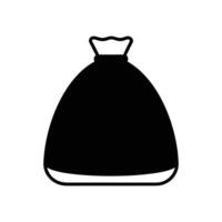 Trash Bag Icon for Garbage Waste and Clean Environment vector