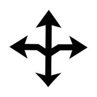 Road Direction Icon for Navigation Travel and Map Design vector