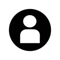 Profile Circle Avatar Icon for Website and Mobile Interface vector