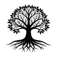 Full Tree Icon for Environment Nature and Forest Concepts vector