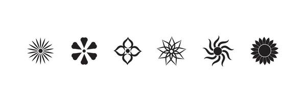 Flower icon. set of Flower icon. beautiful Flower icon set vector
