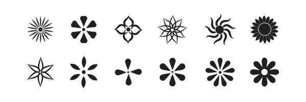 Icon set of flower. Premium pack of icons in trendy line style. vector